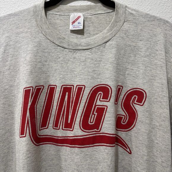 Vintage Sacramento Kings Pro Athletic T-Shirt Gray Size XL Made in USA - Picture 2 of 6
